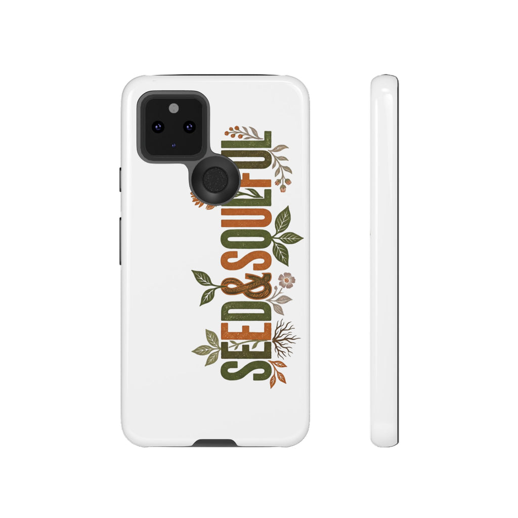 Seed & Soul Tough Phone Case – Floral Botanical Protective Cover - Seedandsoulful