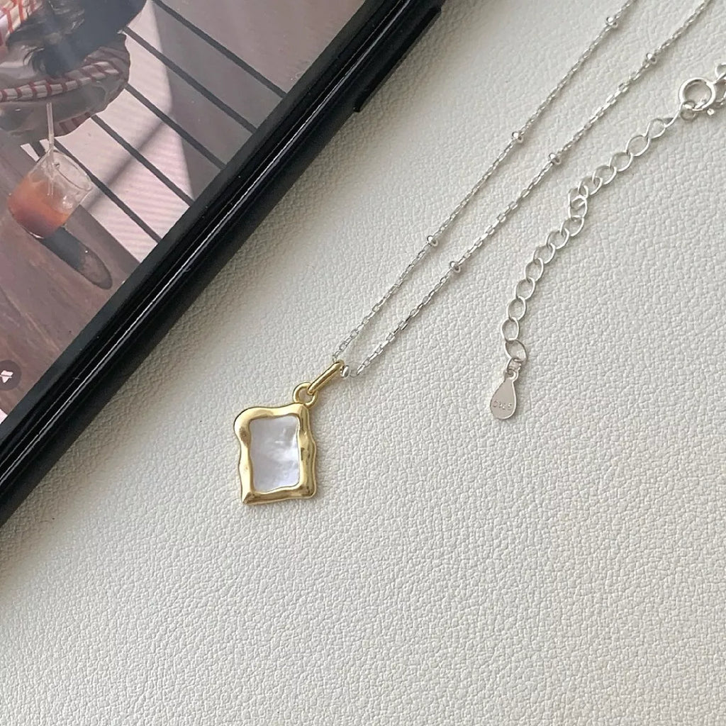 925 Sterling Silver Geometric Necklace - Seedandsoulful