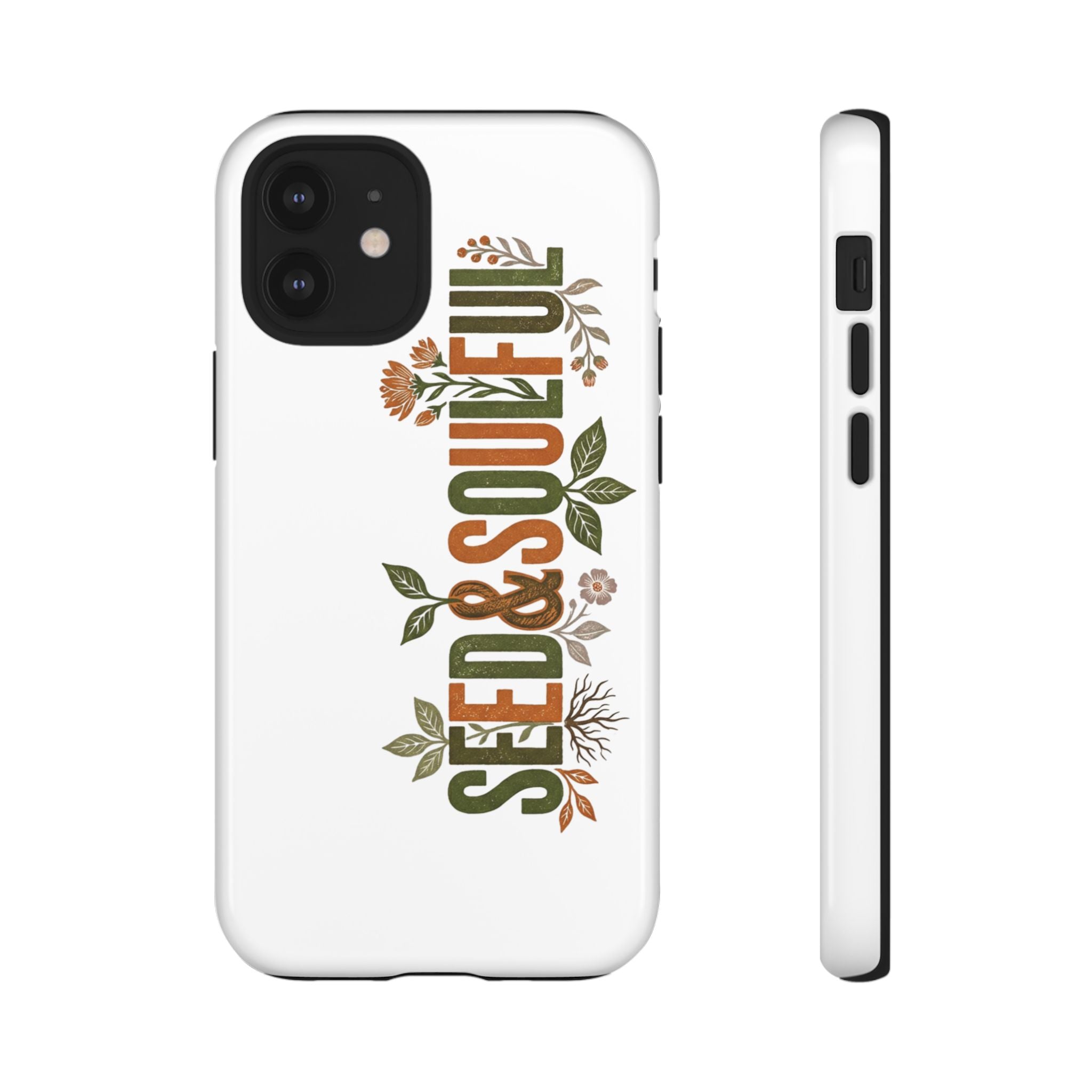 Seed & Soul Tough Phone Case – Floral Botanical Protective Cover - Seedandsoulful