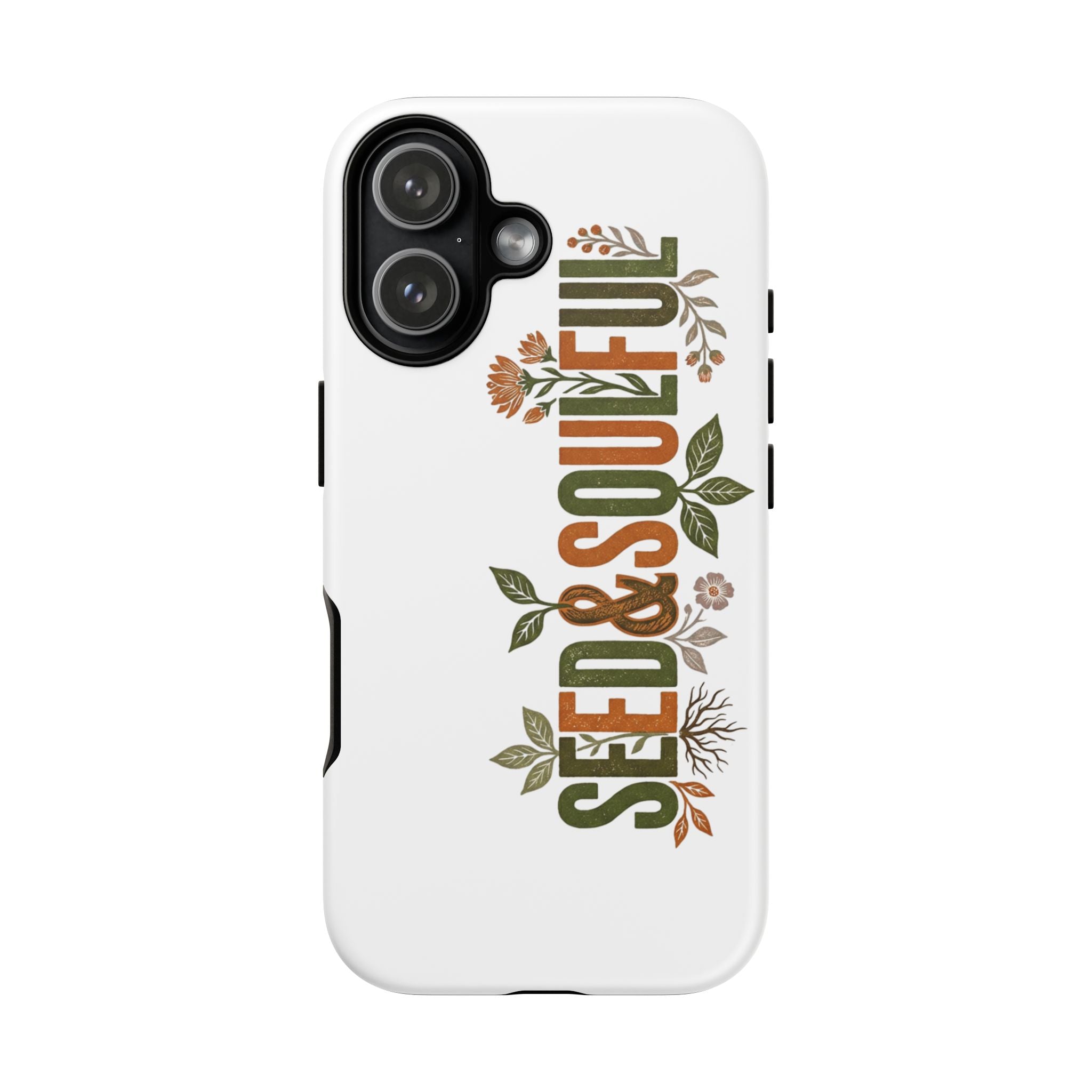 Seed & Soul Tough Phone Case – Floral Botanical Protective Cover - Seedandsoulful