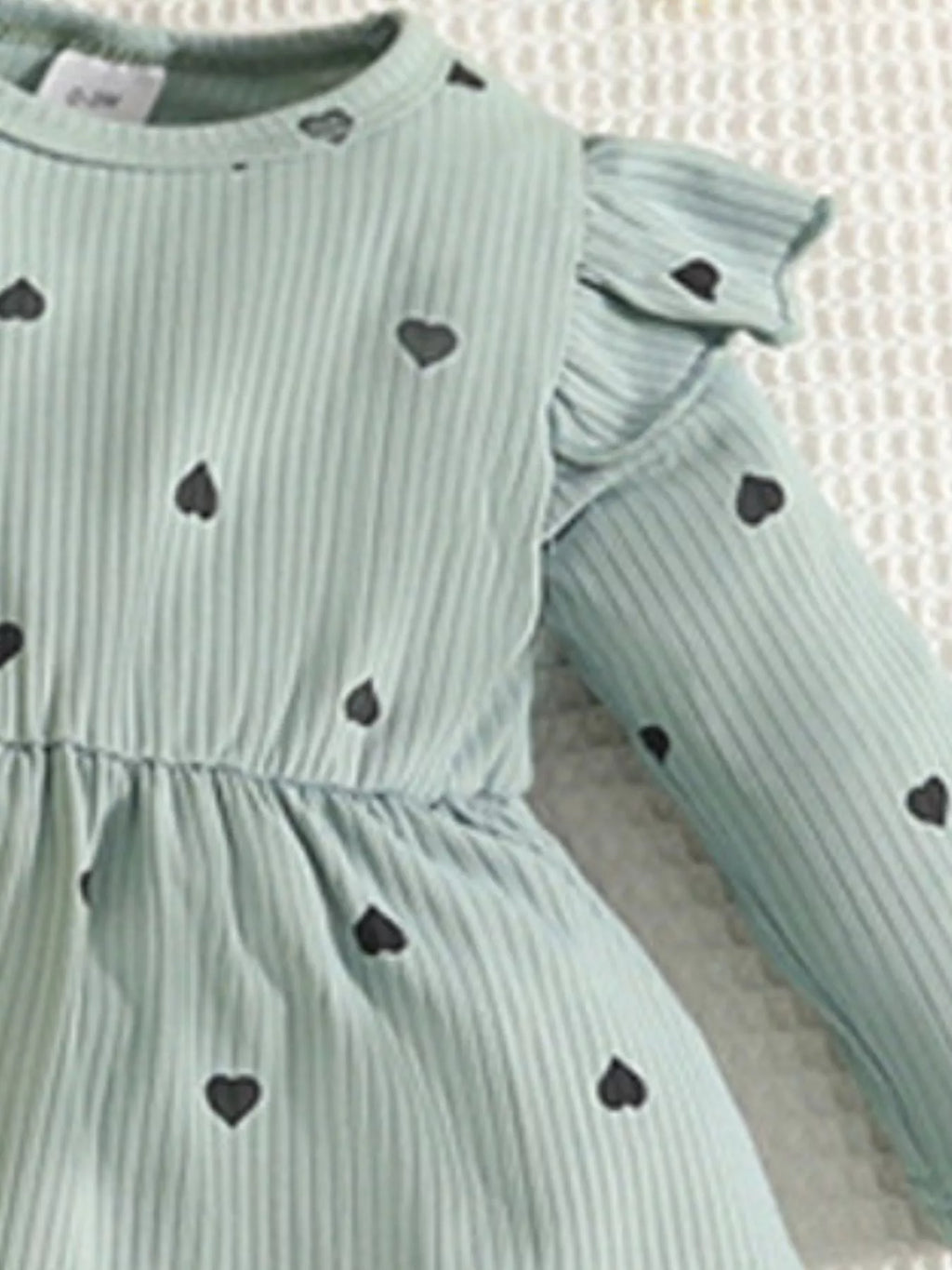 Children's Heart Print Dress & Headband Set - Seedandsoulful