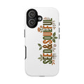 Seed & Soul Tough Phone Case – Floral Botanical Protective Cover - Seedandsoulful