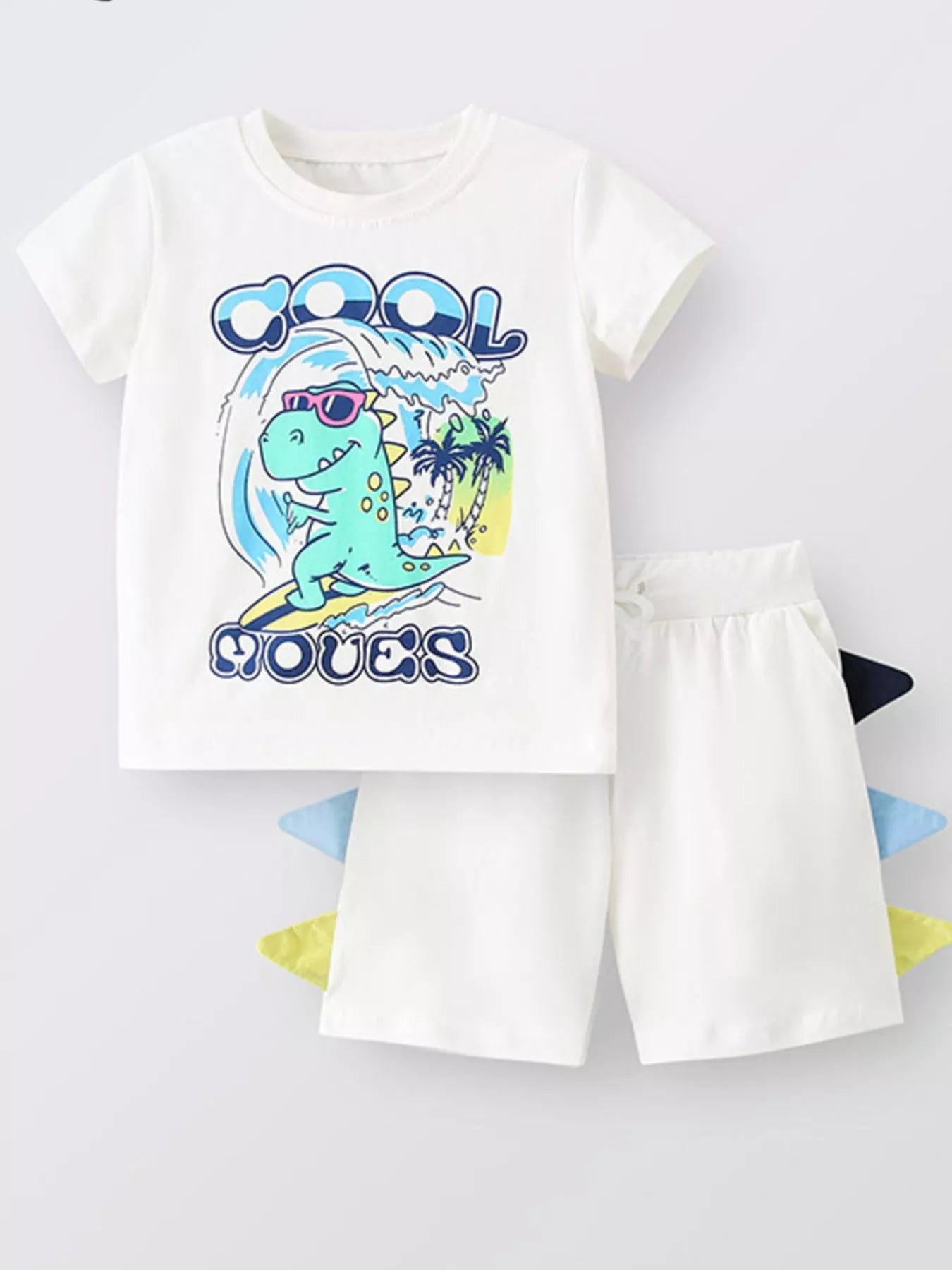 Children's Dinosaur Tee and Shorts Set - Seedandsoulful