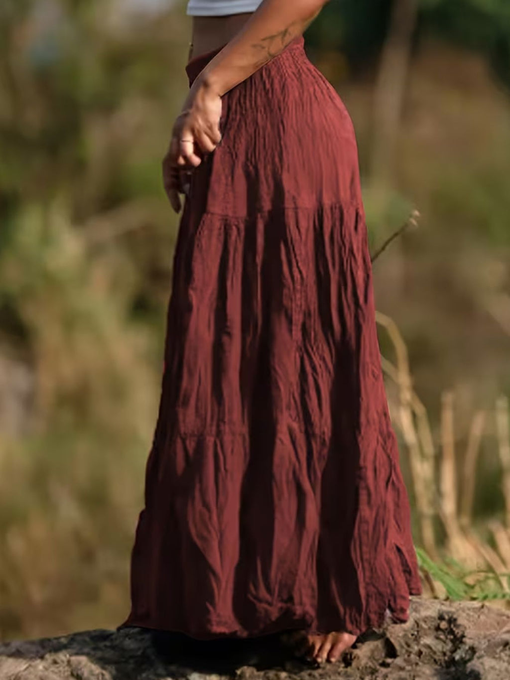 Tiered Maxi Skirt - Seedandsoulful