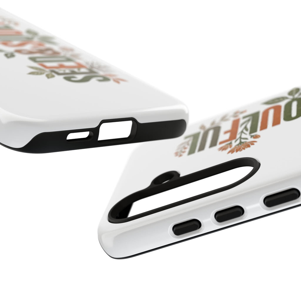 Seed & Soul Tough Phone Case – Floral Botanical Protective Cover - Seedandsoulful