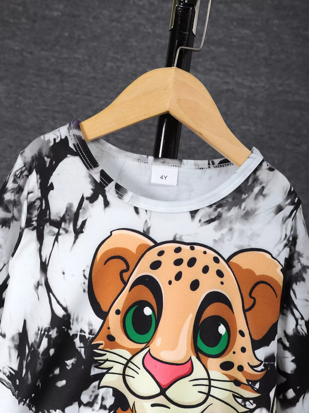 Children's Cheetah Tie - Dye Top and Pants Set - Seedandsoulful