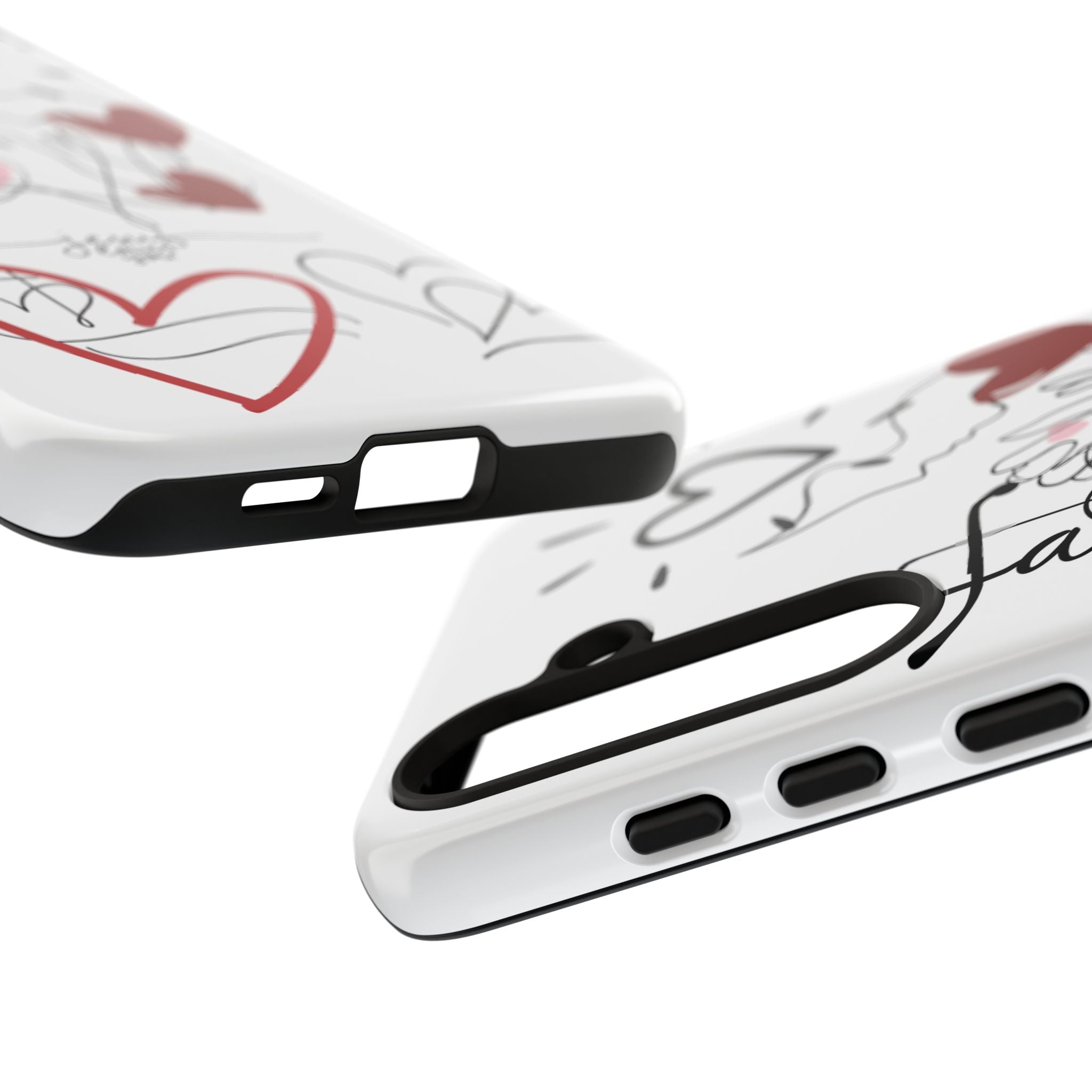 Faith Hearts iPhone Case | Seedandsoulful Protective Phone Cover - Seedandsoulful