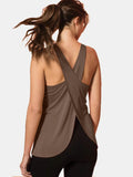 Crisscross Scoop Neck Active Tank - Seedandsoulful