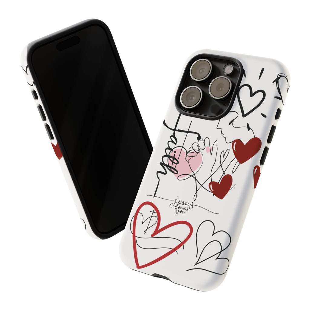 Faith Hearts iPhone Case | Seedandsoulful Protective Phone Cover - Seedandsoulful