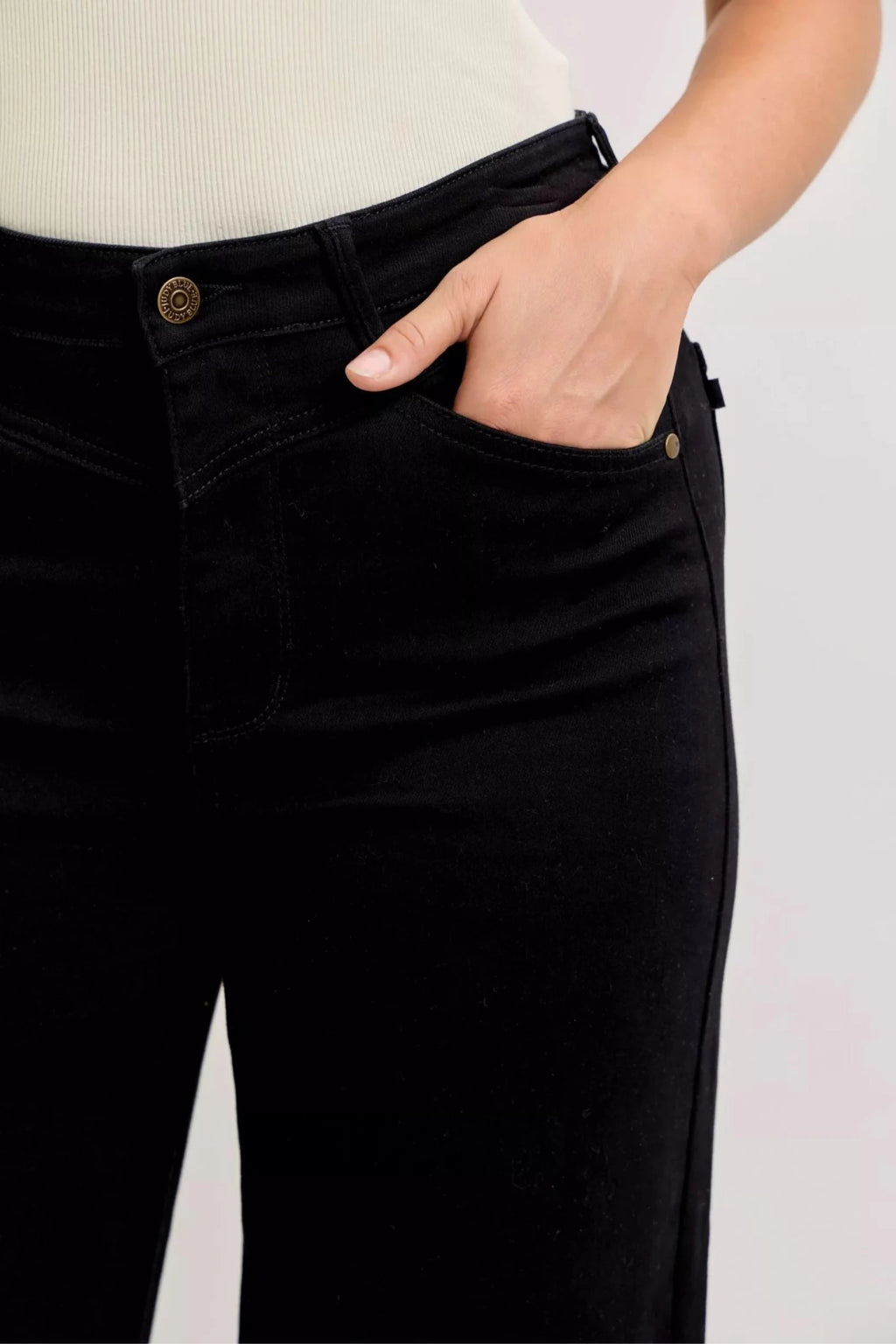 Judy Blue High - Waisted Wide Leg Jeans - Seedandsoulful