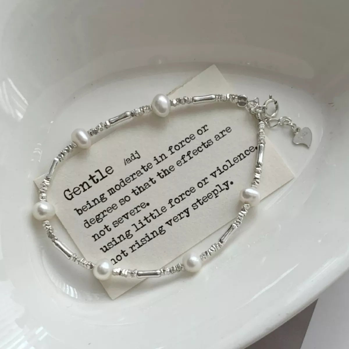 925 Sterling Silver Pearl Bracelet - Seedandsoulful