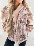 Lightweight Leaf Print Vest Coat - Seedandsoulful