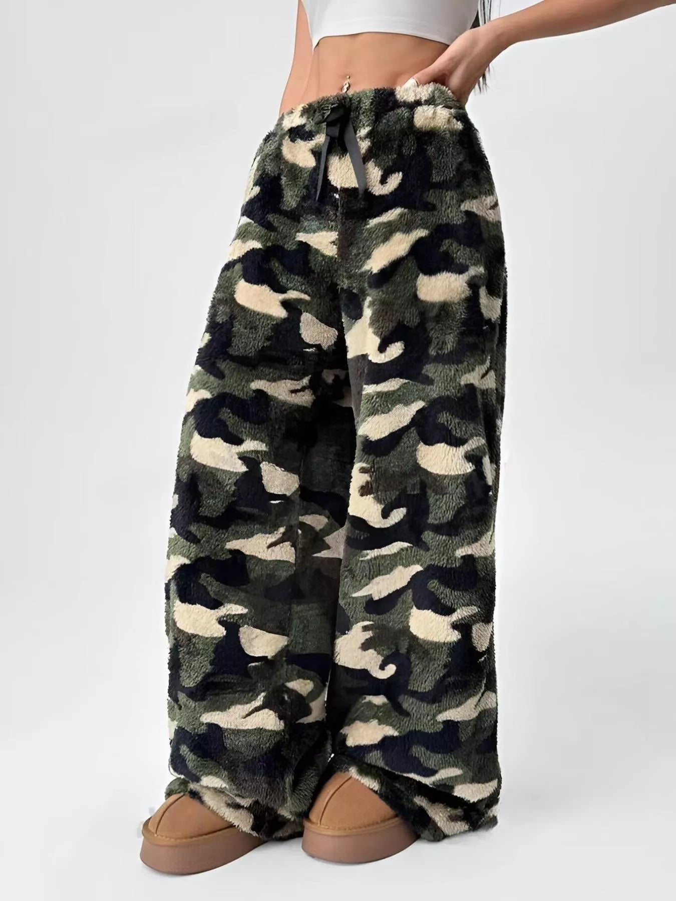 Leopard Wide Leg Pants - Seedandsoulful