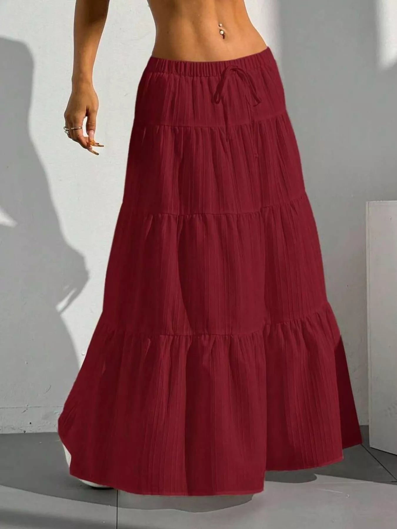 Flowy Tiered Maxi Skirt - Seedandsoulful