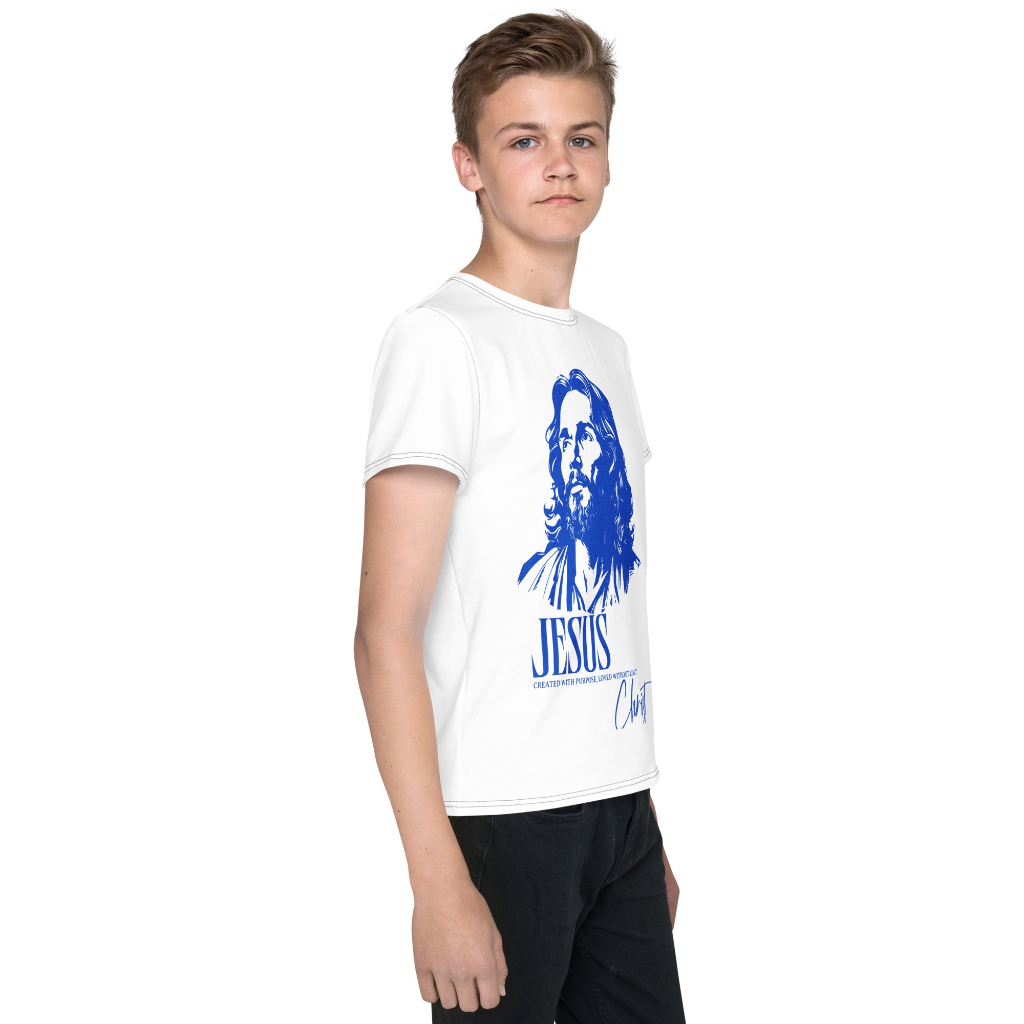 Youth Faith Crew Neck T-Shirt | Seedandsoulful Christian Tee for Kids - Seedandsoulful