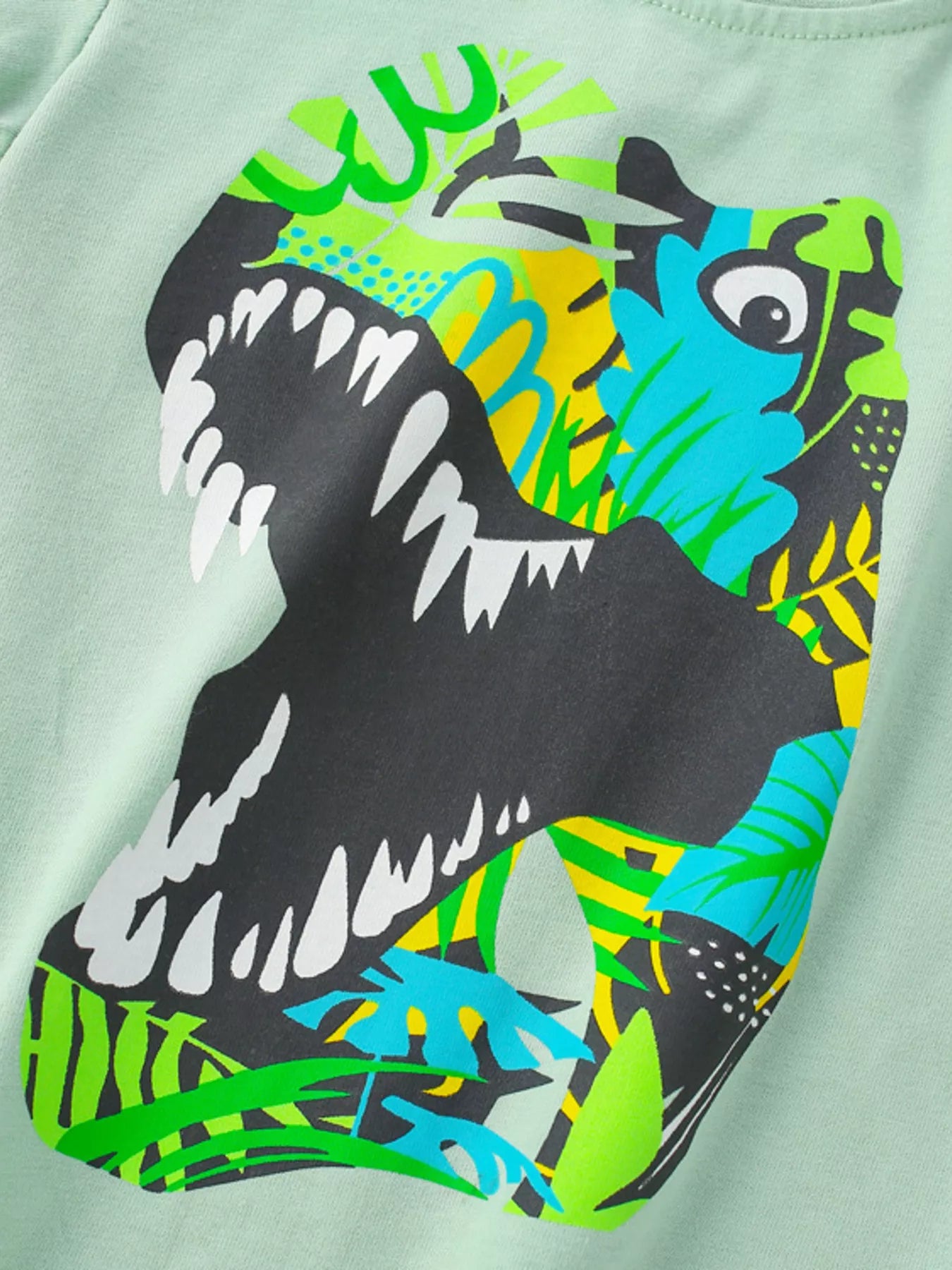 Children's Dinosaur Graphic Short Sleeve T-Shirt - Seedandsoulful