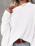 Waffle Knit Boat Neck T-Shirt - Seedandsoulful