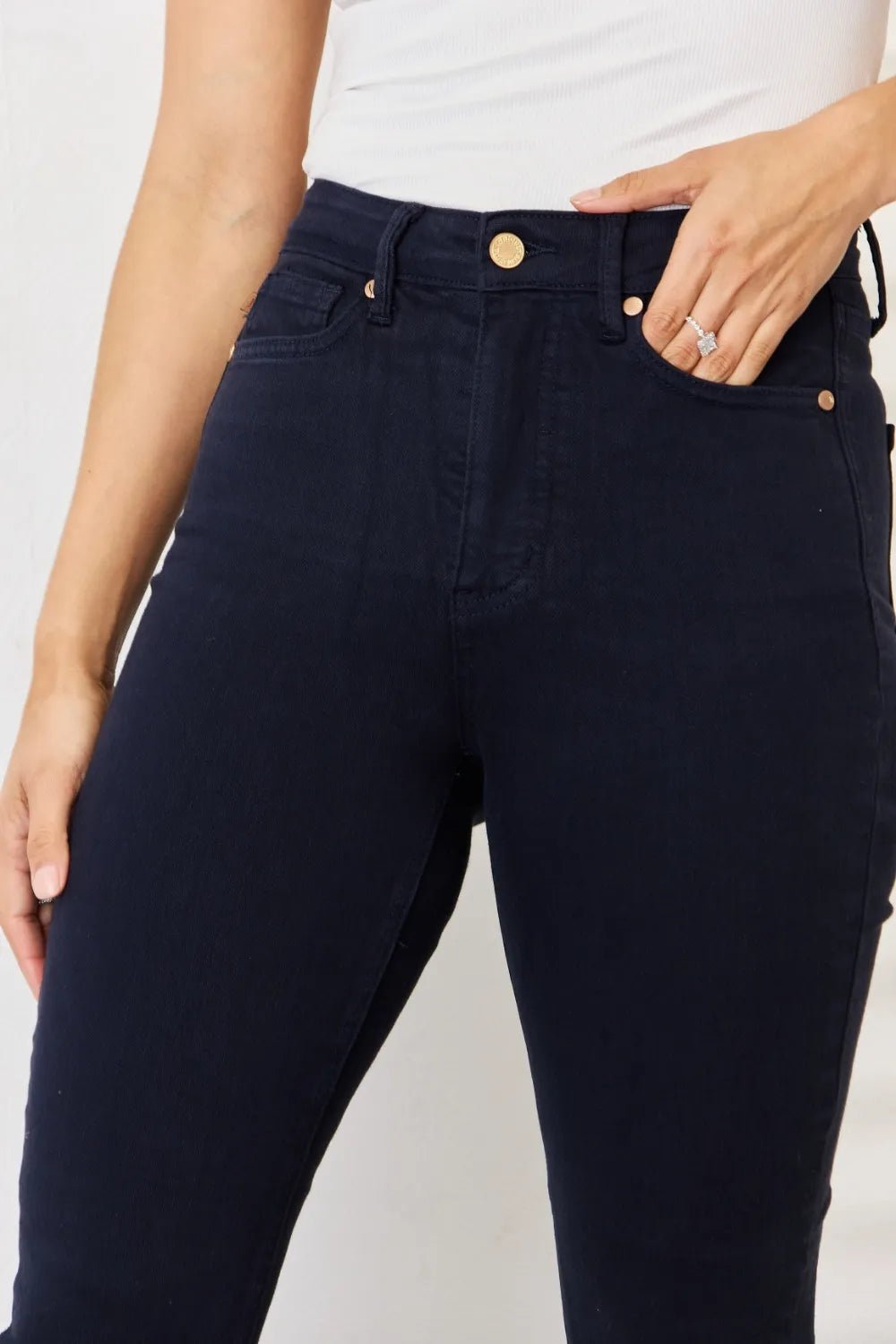 Judy Blue Full Size Garment Dyed Tummy Control Skinny Jeans - Seedandsoulful