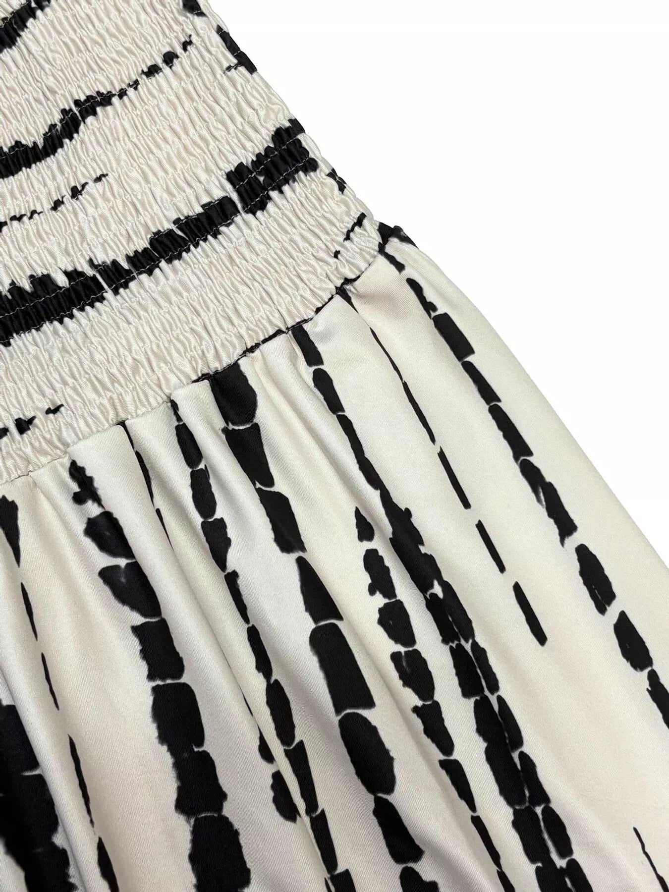 Smocked Asymmetrical Hem Skirt - Seedandsoulful