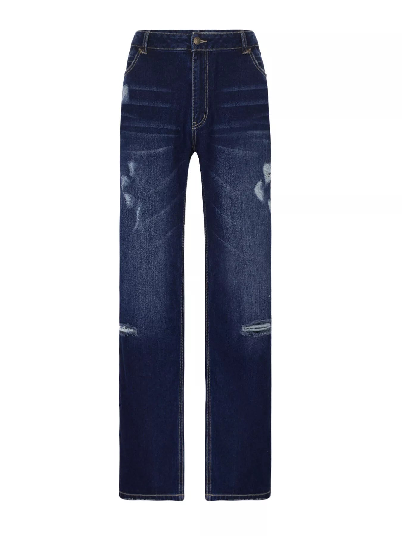 Distressed Loose Fit Jeans - Seedandsoulful