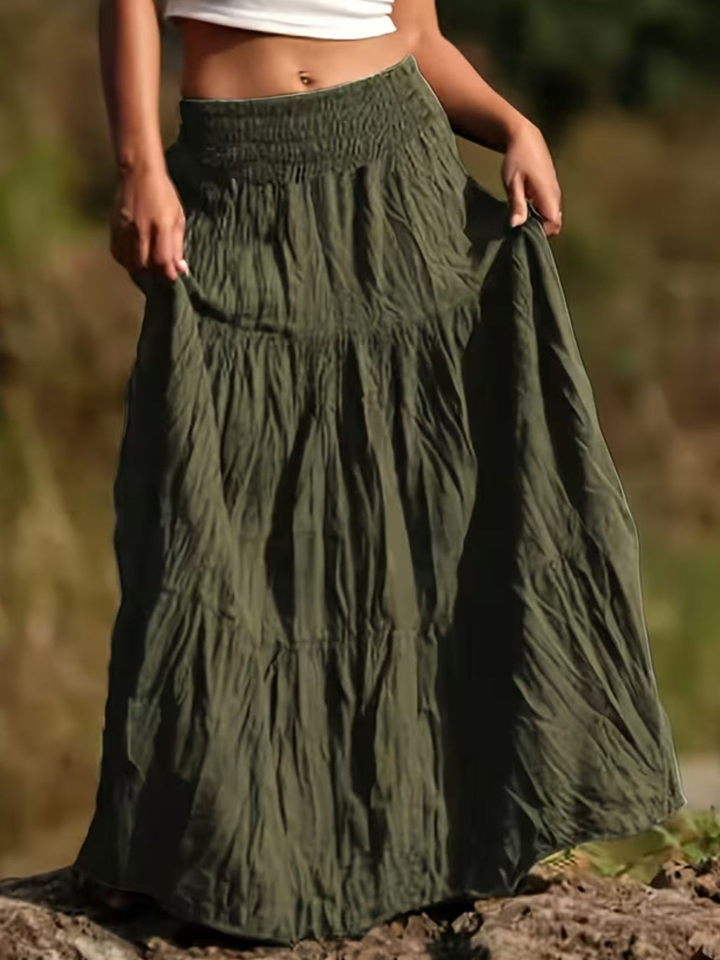 Tiered Maxi Skirt - Seedandsoulful