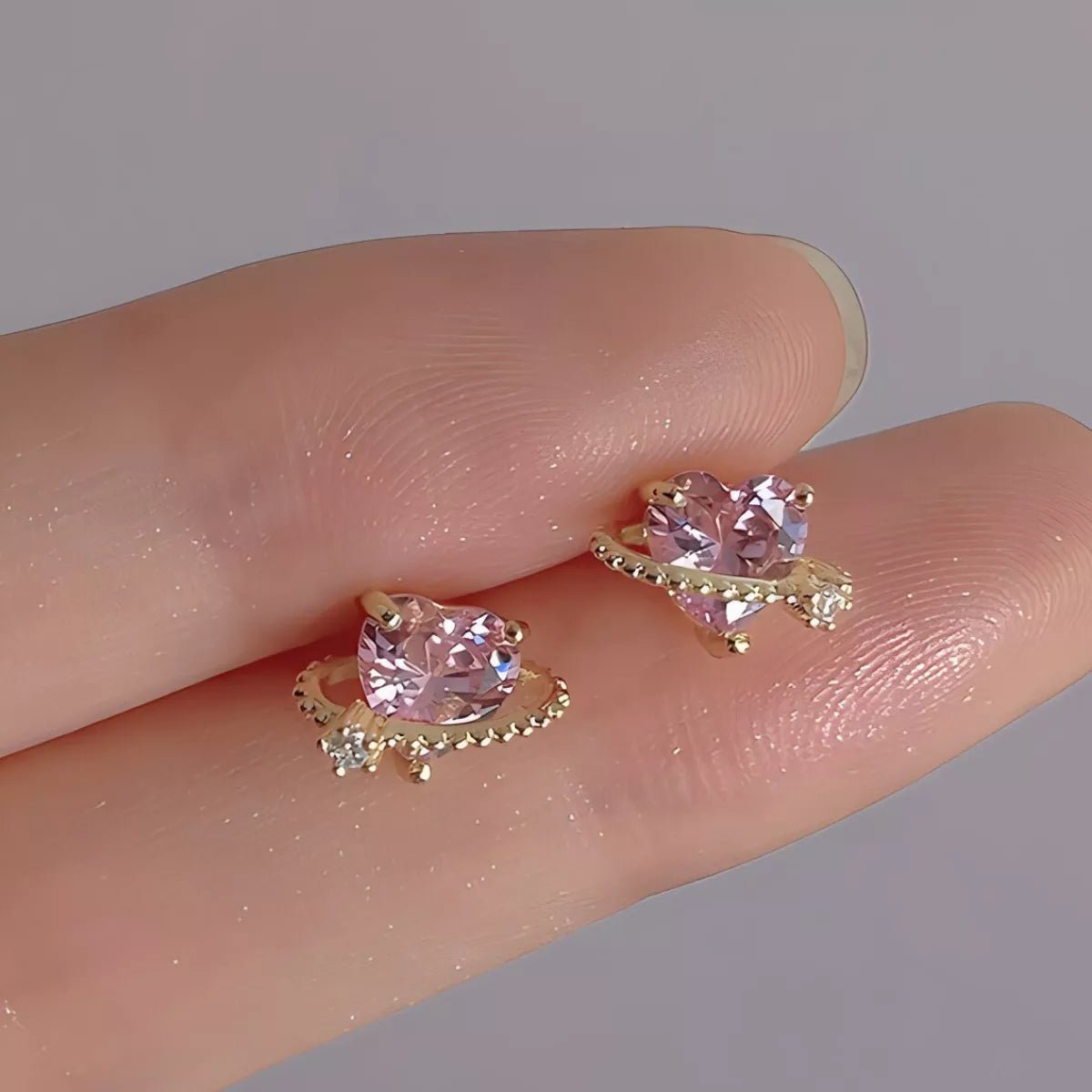 Heart Planet Stud Earrings - Seedandsoulful