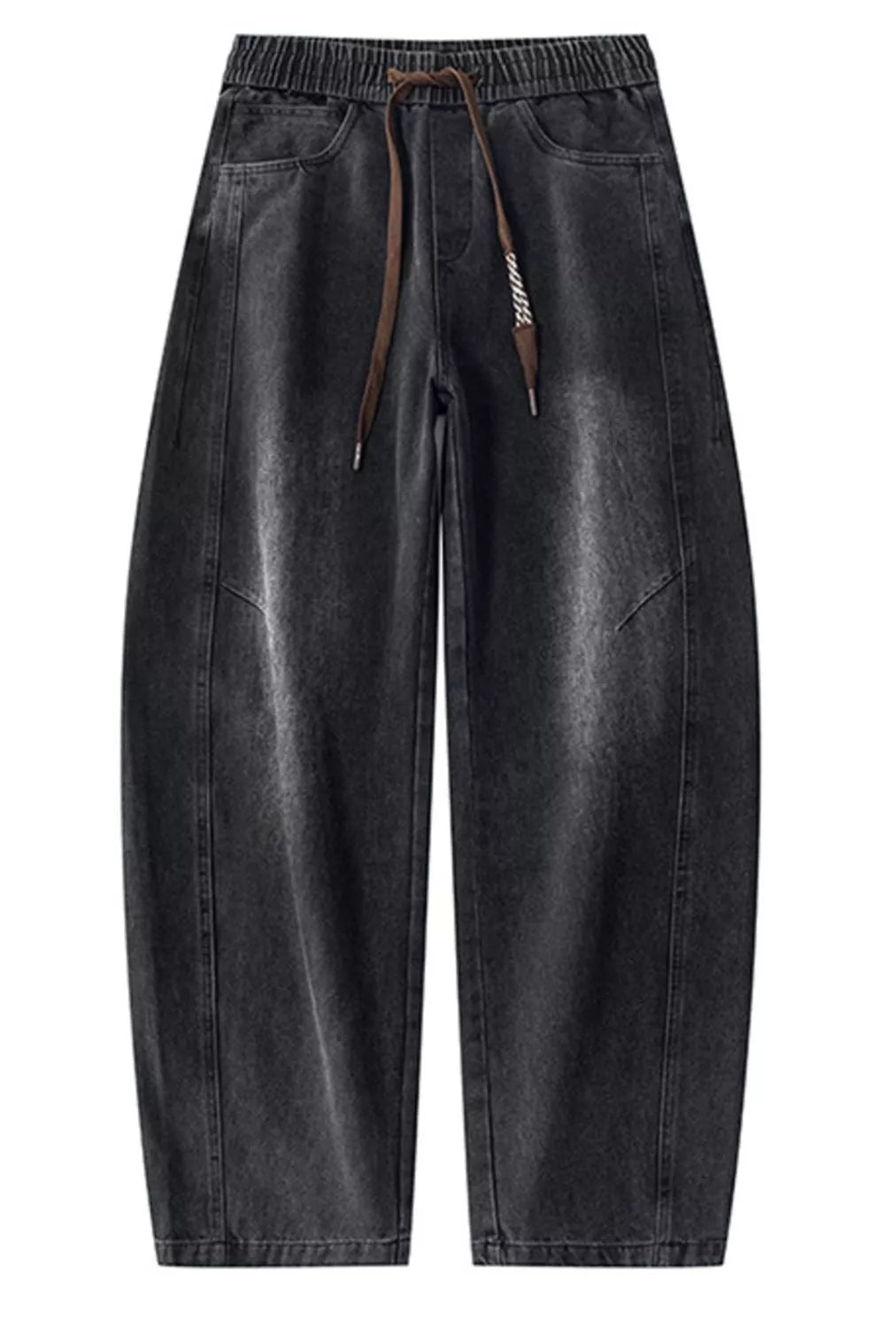 Men's Plus Size Vintage Wash Wide Leg Jeans - Seedandsoulful