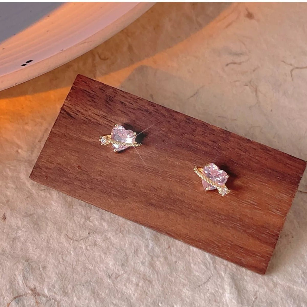 Heart Planet Stud Earrings - Seedandsoulful