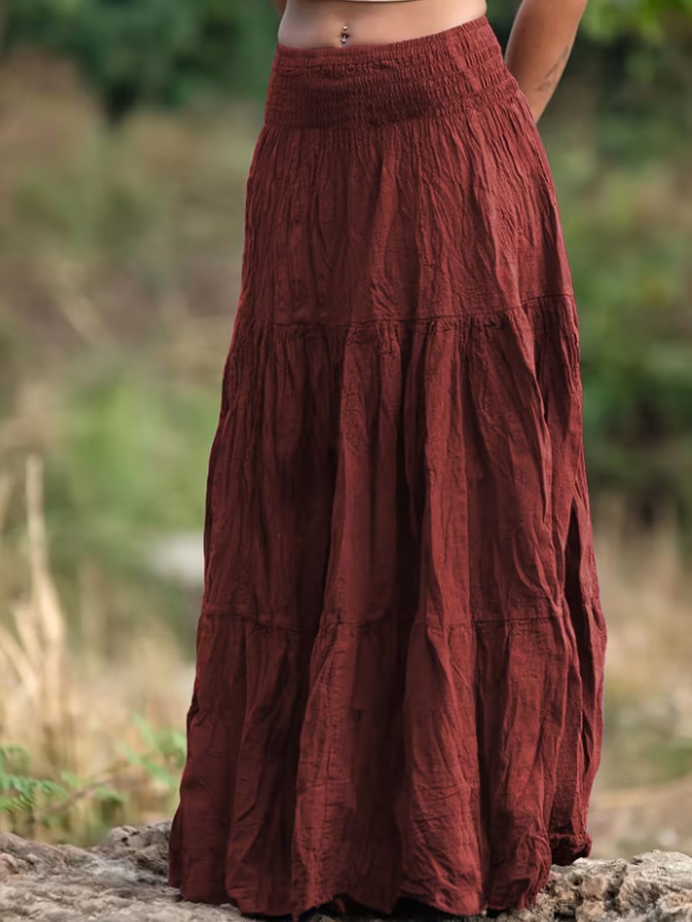 Tiered Maxi Skirt - Seedandsoulful