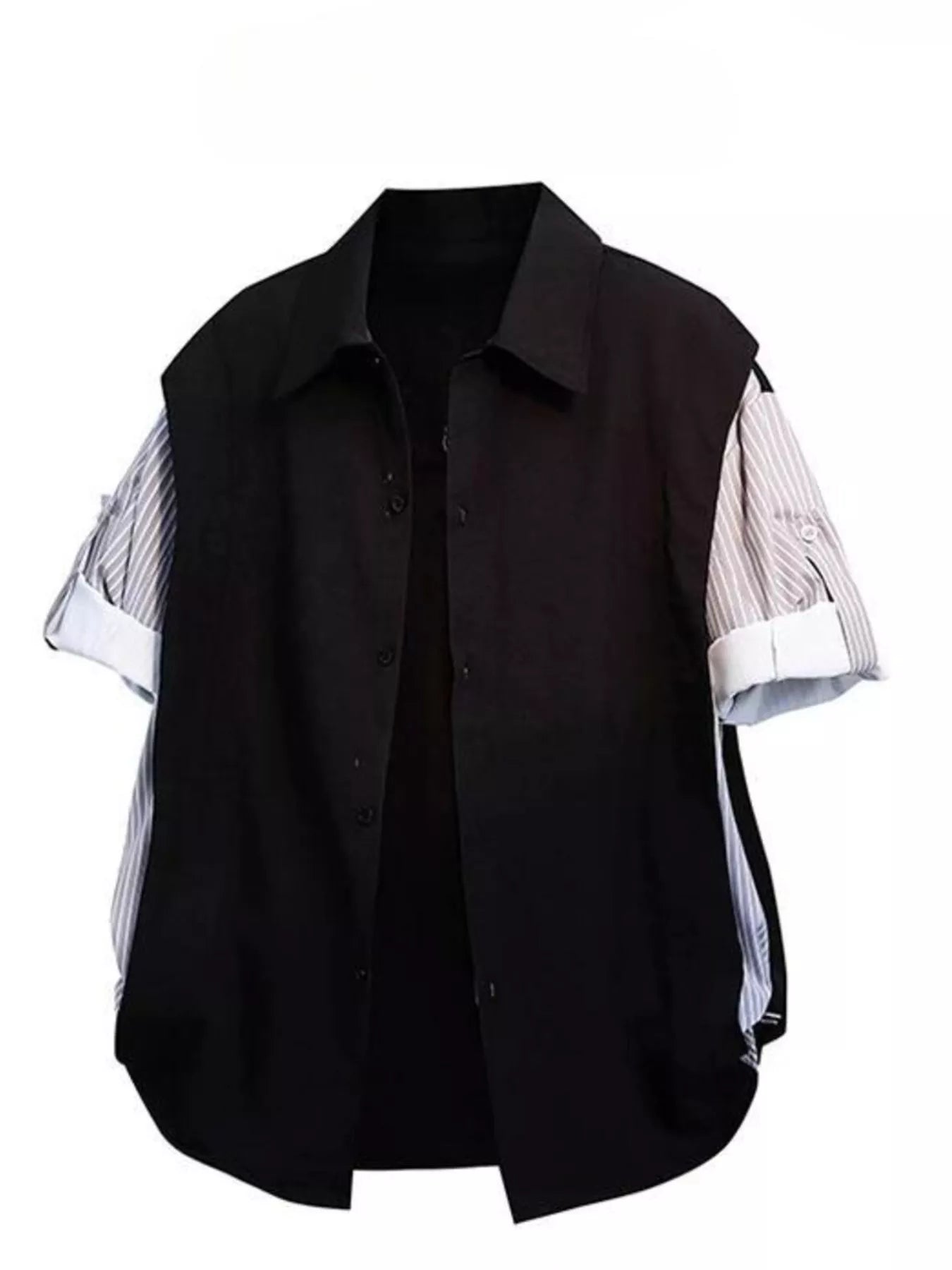 Men's Button Up Short Sleeve Shirt - Seedandsoulful
