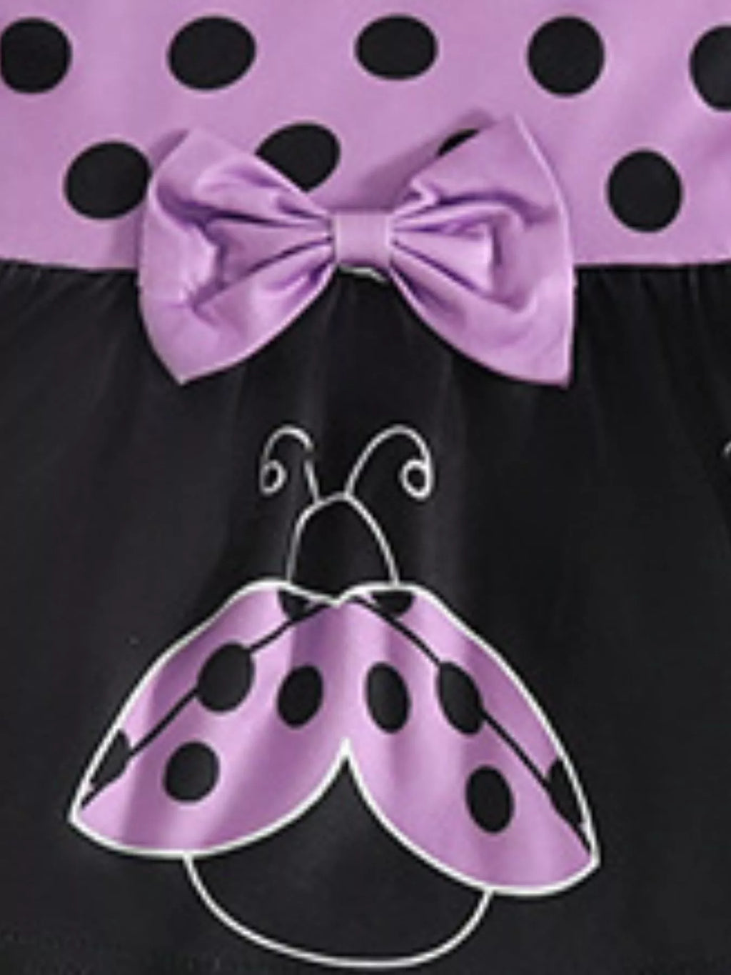 Children's Ladybug Print Ruffle Trim Top and Pants Set - Seedandsoulful