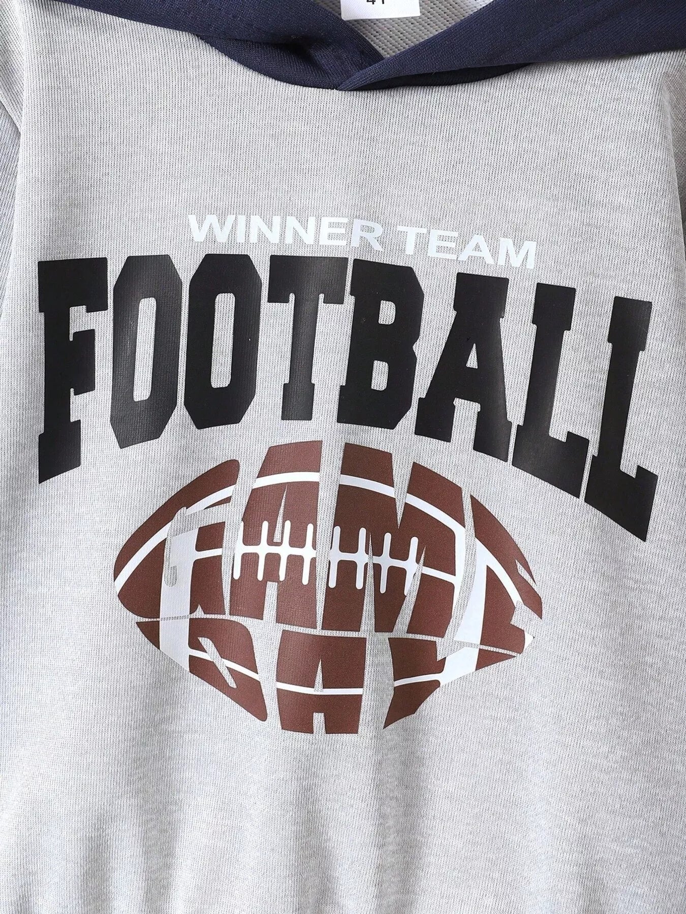 Children's Football Graphic Hoodie & Pants Set - Seedandsoulful