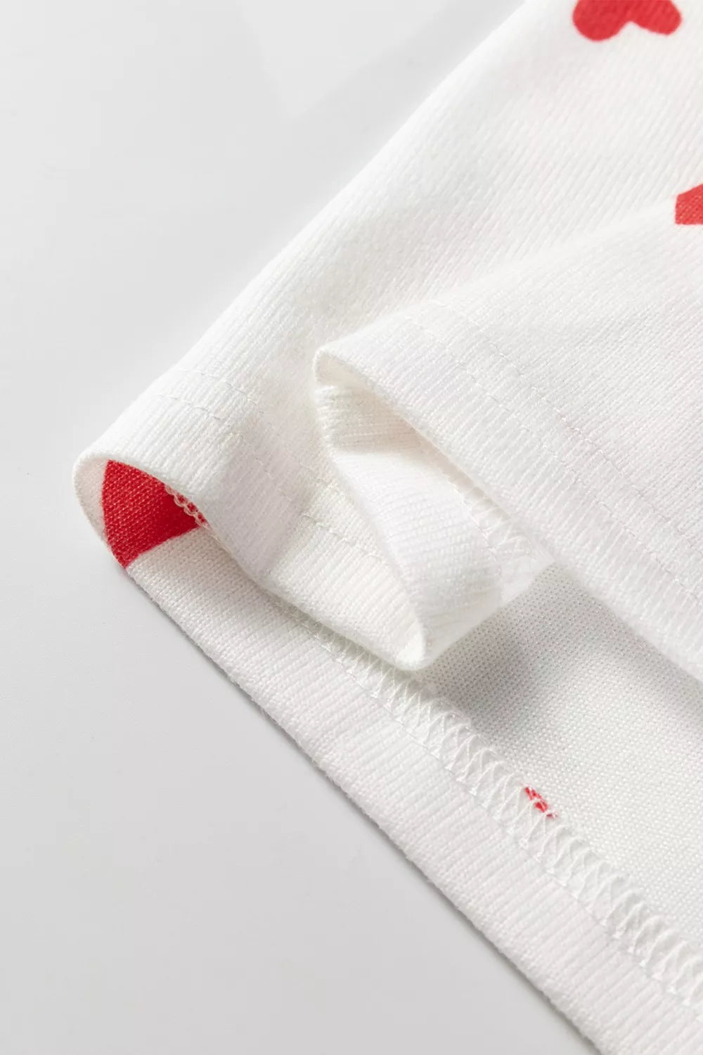 Hearts Printed Long Sleeve Top Drawstring Pants Lounge Set - Seedandsoulful