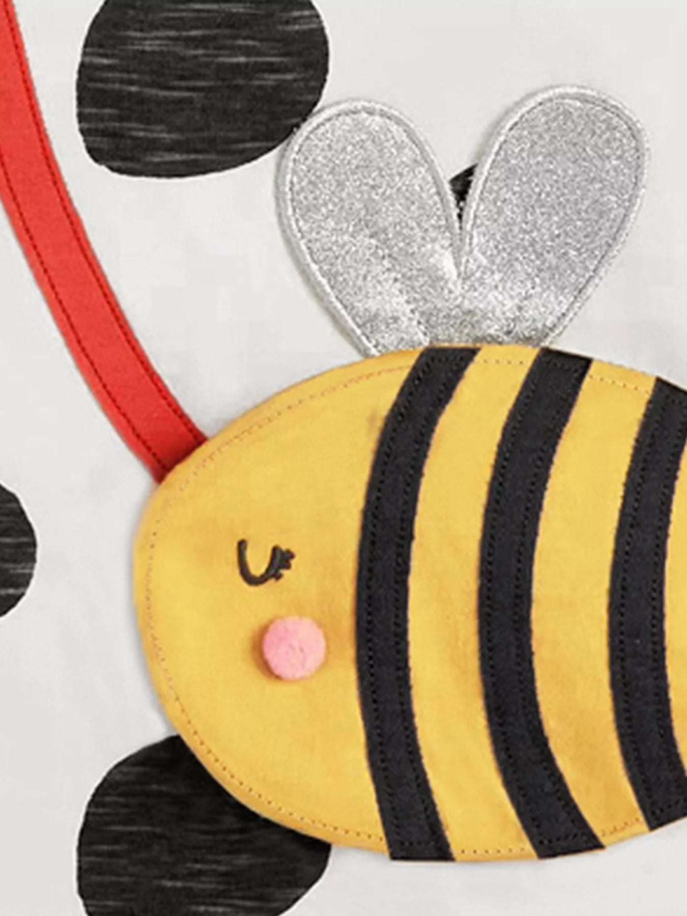 Children's Bee Applique Polka Dot T-Shirt - Seedandsoulful