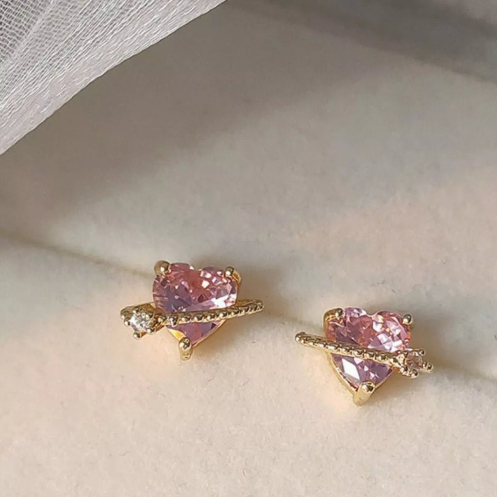 Heart Planet Stud Earrings - Seedandsoulful