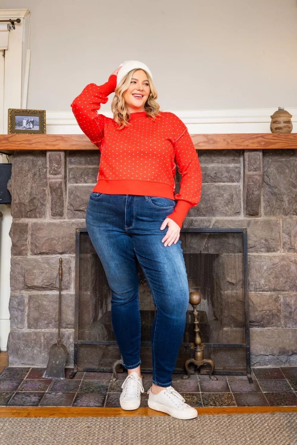 Judy Blue Full Size Washed Thermal Skinny Jeans Plus Size - Seedandsoulful