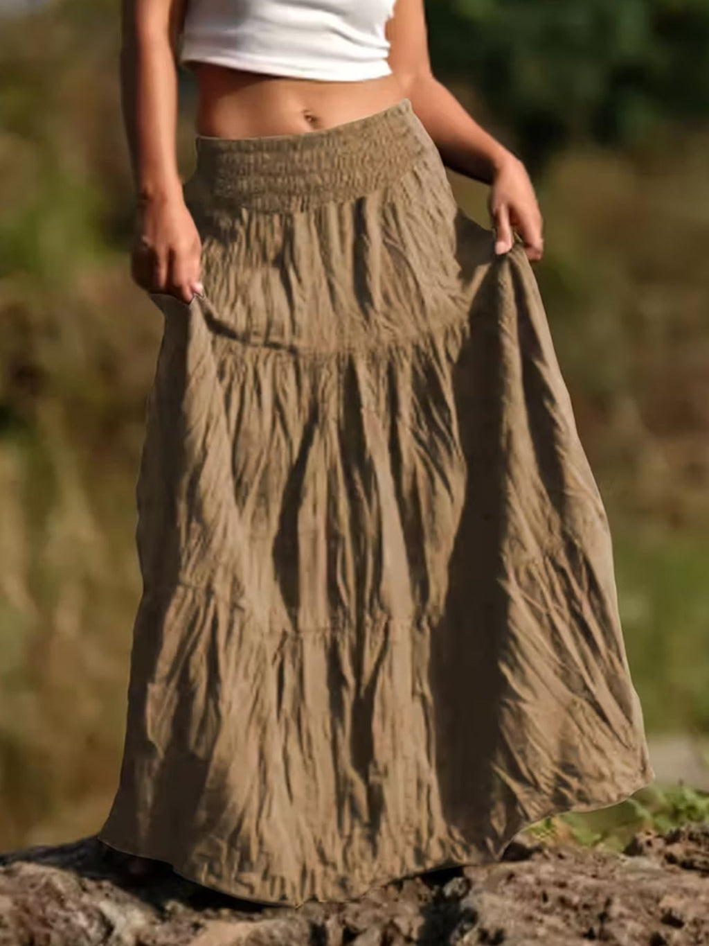 Tiered Maxi Skirt - Seedandsoulful