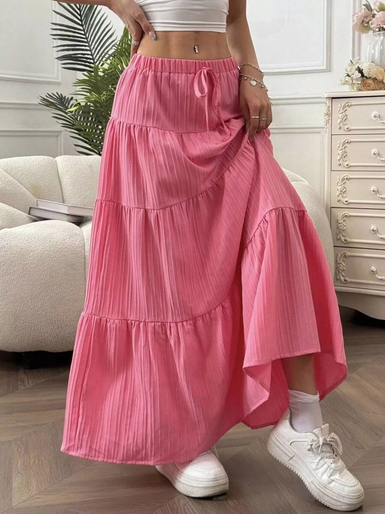 Flowy Tiered Maxi Skirt - Seedandsoulful