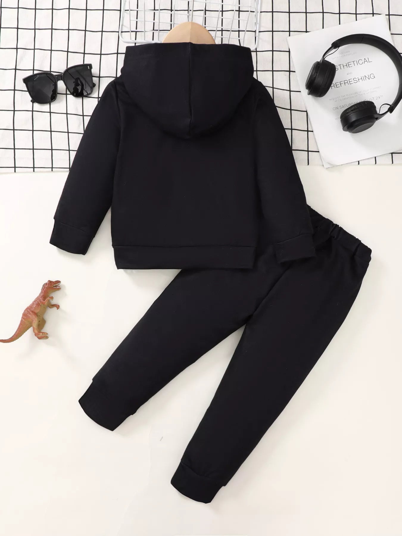 Children's Dinosaur Hoodie & Pants Set - Seedandsoulful