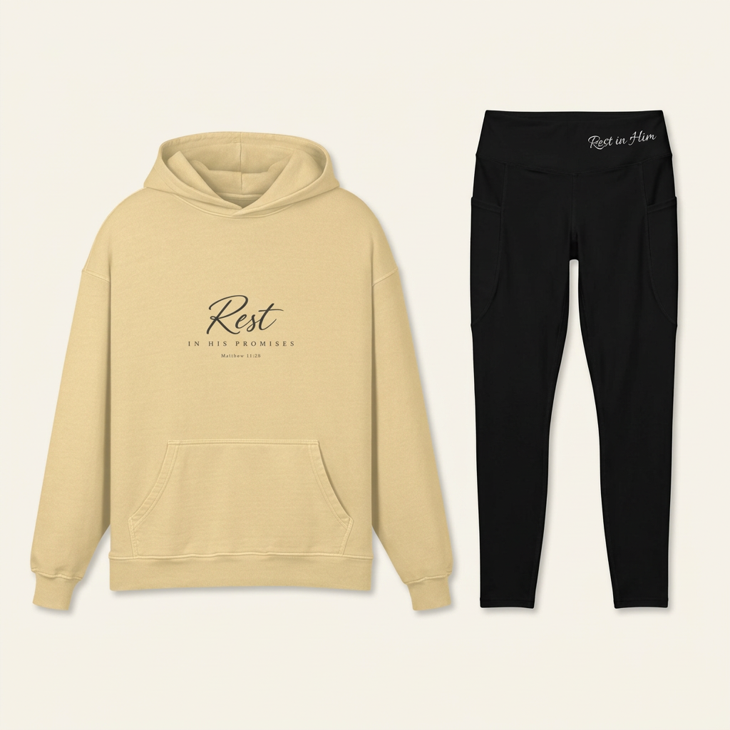 “Rest in Him Lounge Set.”