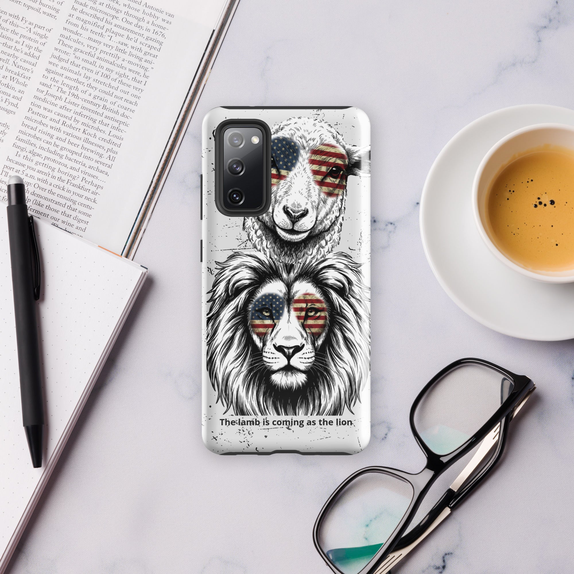 The Lamb is Coming as the Lion Samsung Case | Faith & Prophetic Design | Seedandsoulful - Seedandsoulful