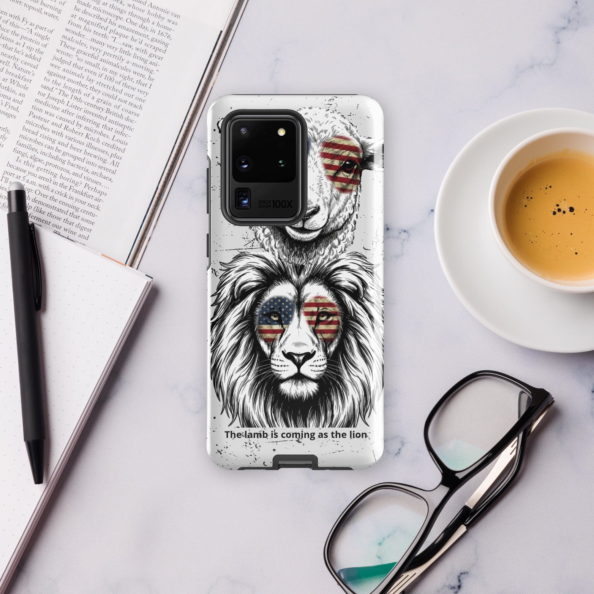 The Lamb is Coming as the Lion Samsung Case | Faith & Prophetic Design | Seedandsoulful - Seedandsoulful