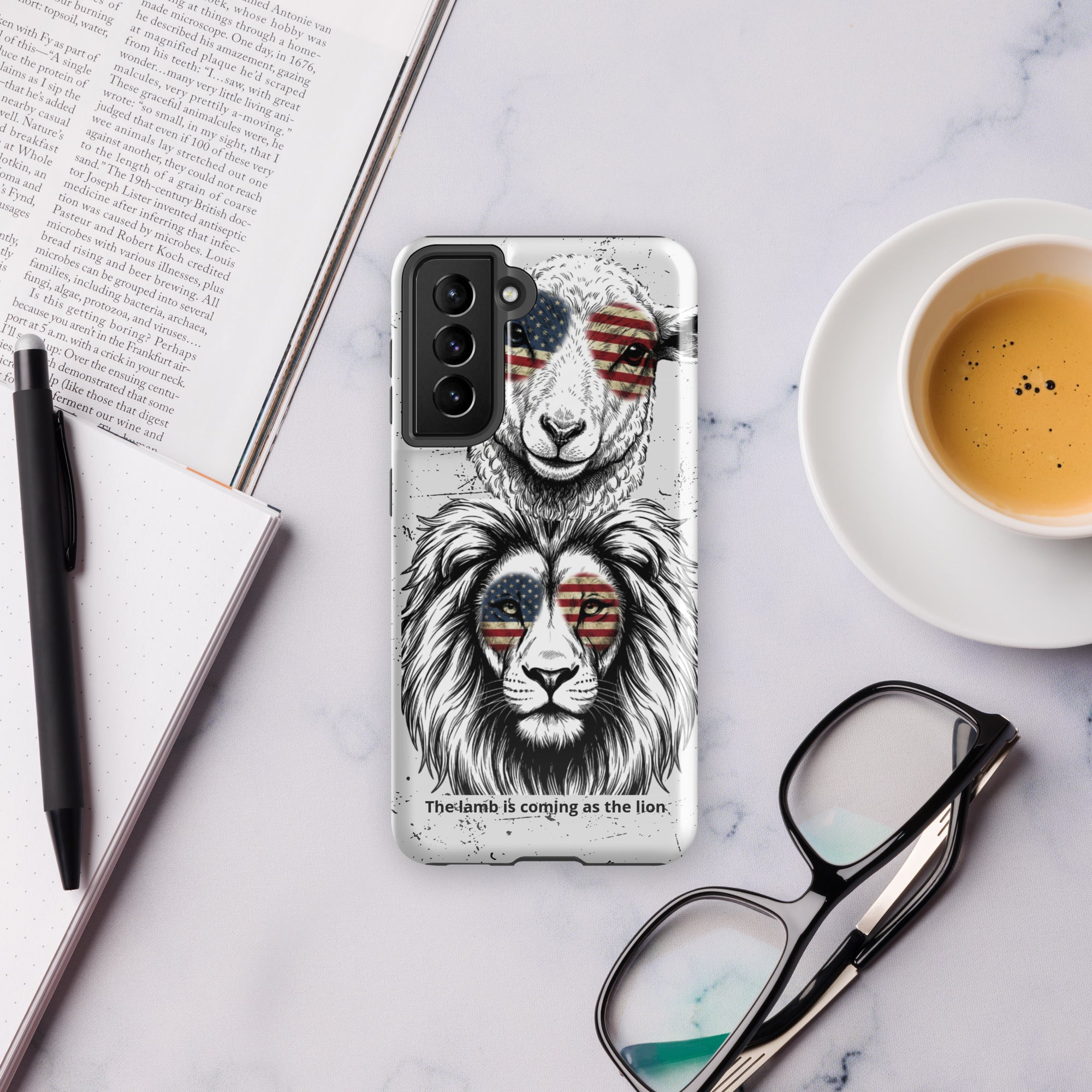 The Lamb is Coming as the Lion Samsung Case | Faith & Prophetic Design | Seedandsoulful - Seedandsoulful
