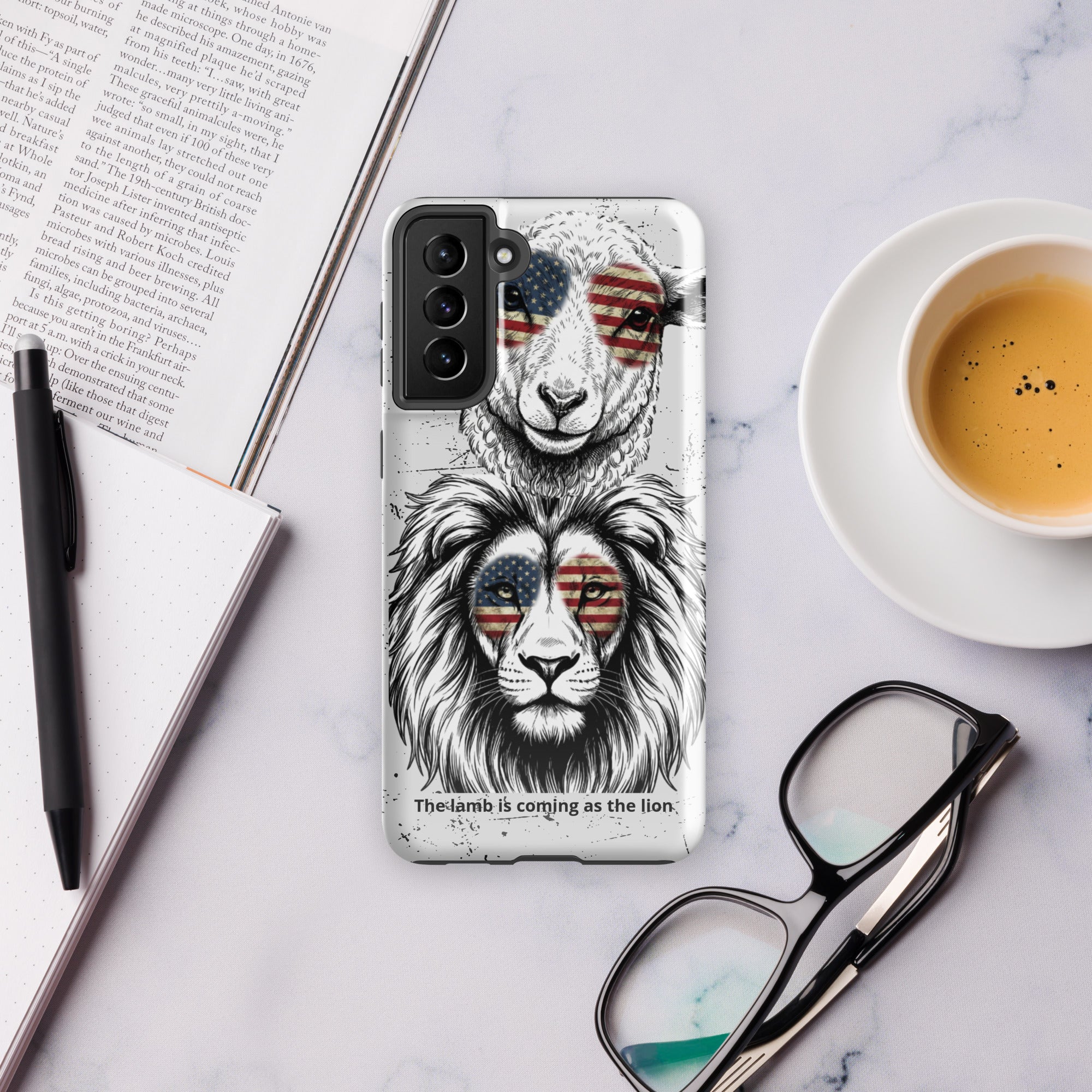 The Lamb is Coming as the Lion Samsung Case | Faith & Prophetic Design | Seedandsoulful - Seedandsoulful