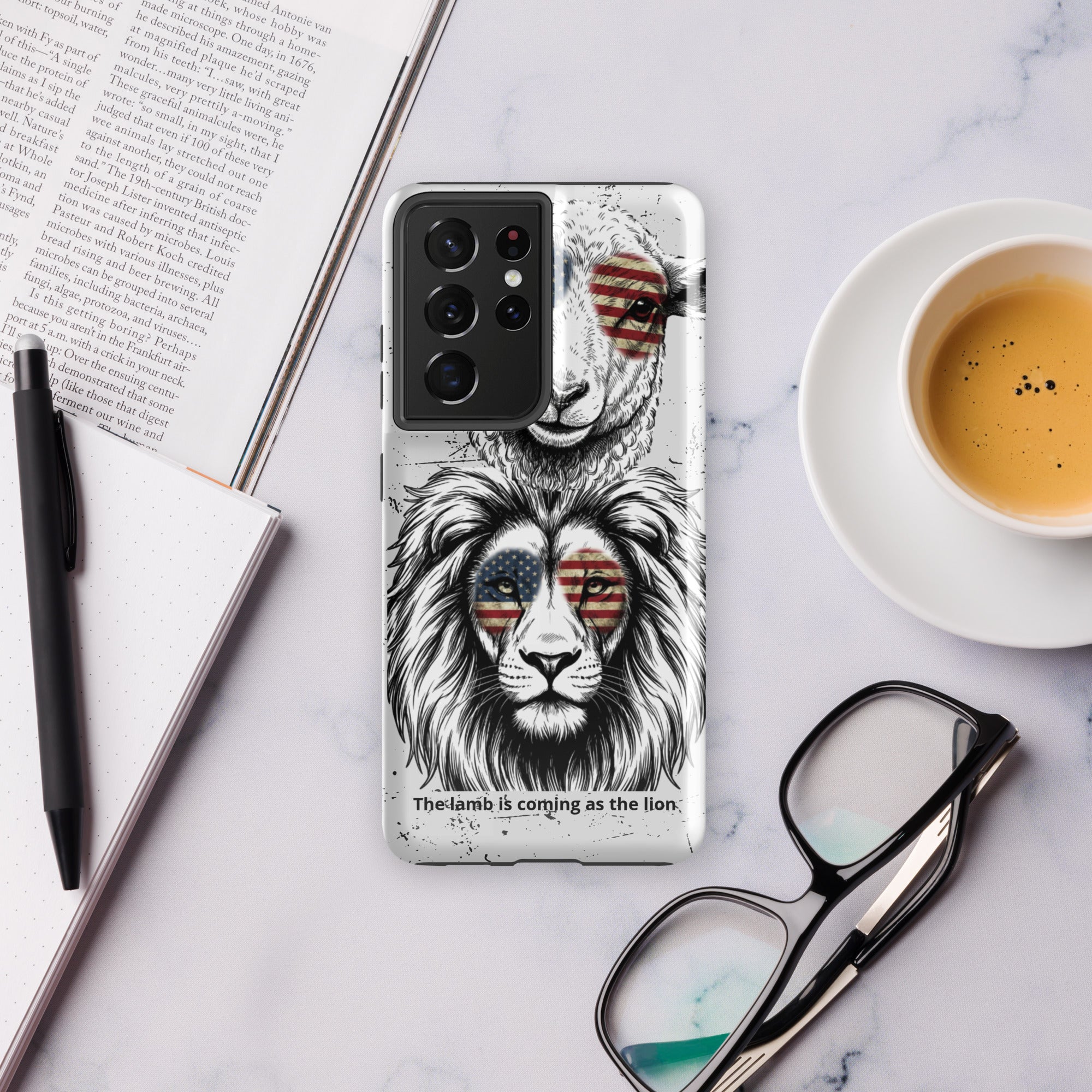 The Lamb is Coming as the Lion Samsung Case | Faith & Prophetic Design | Seedandsoulful - Seedandsoulful