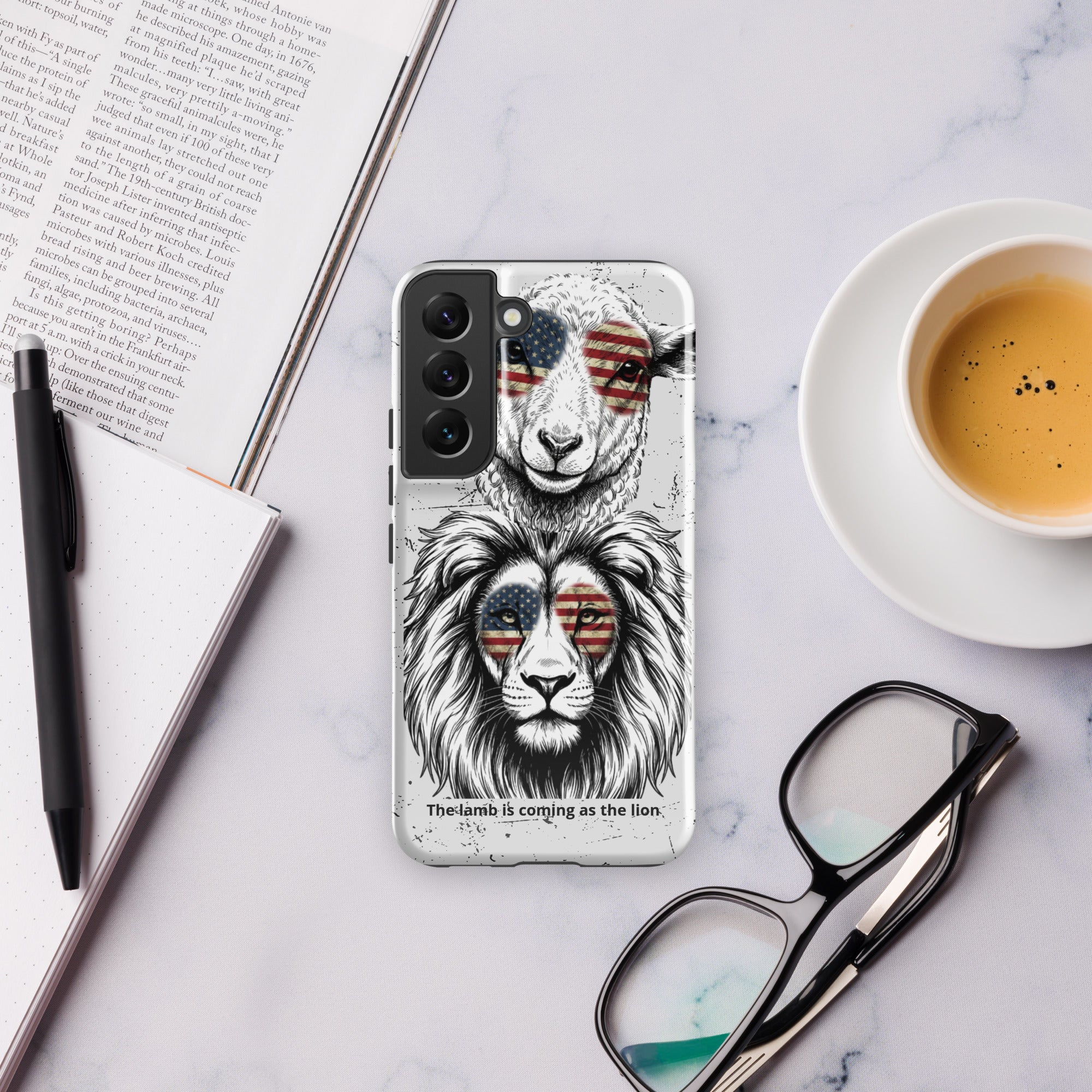 The Lamb is Coming as the Lion Samsung Case | Faith & Prophetic Design | Seedandsoulful - Seedandsoulful