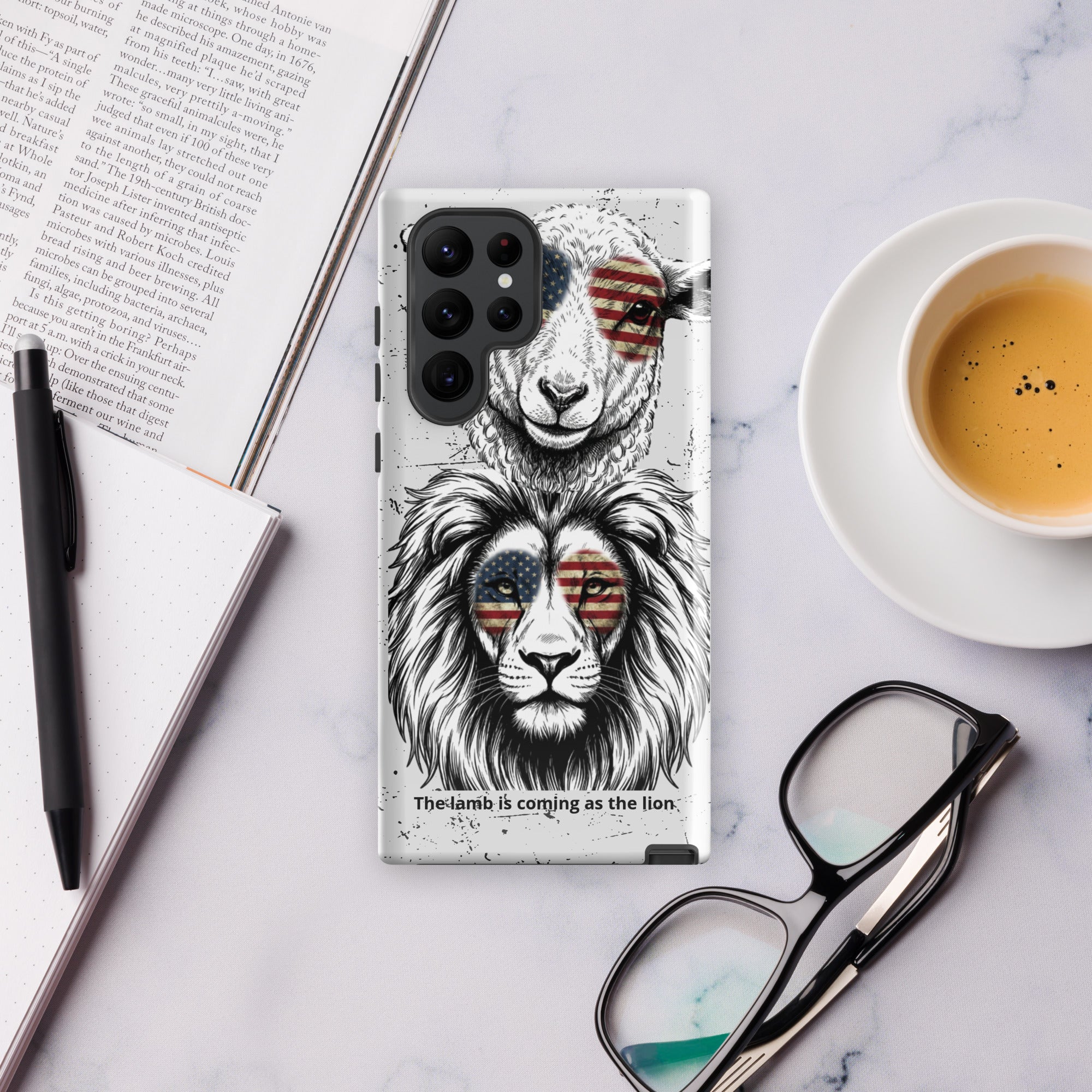 The Lamb is Coming as the Lion Samsung Case | Faith & Prophetic Design | Seedandsoulful - Seedandsoulful