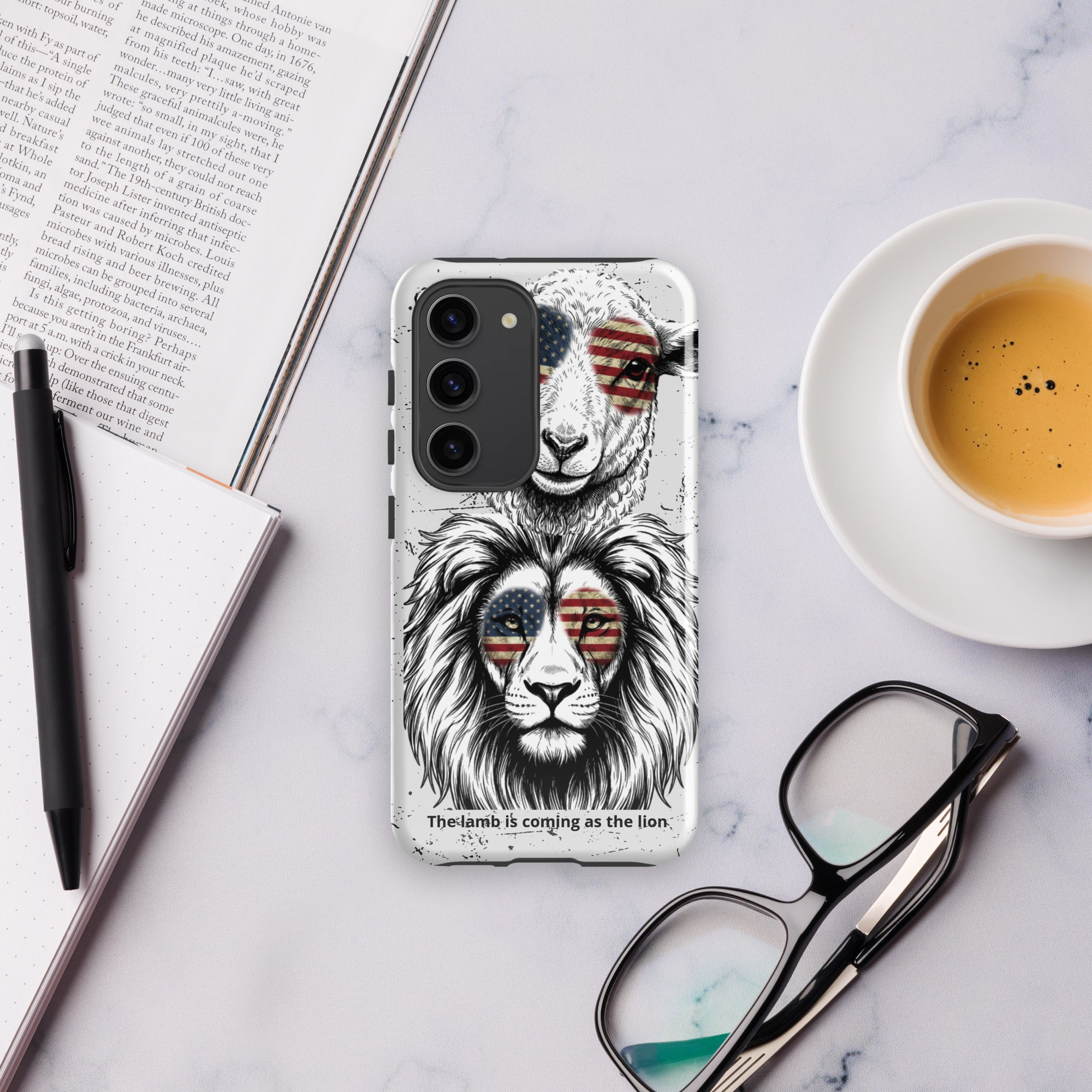 The Lamb is Coming as the Lion Samsung Case | Faith & Prophetic Design | Seedandsoulful - Seedandsoulful