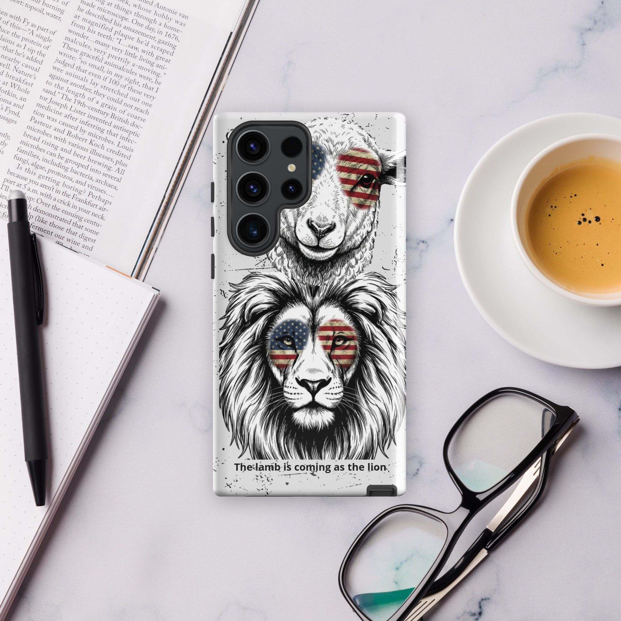 The Lamb is Coming as the Lion Samsung Case | Faith & Prophetic Design | Seedandsoulful - Seedandsoulful