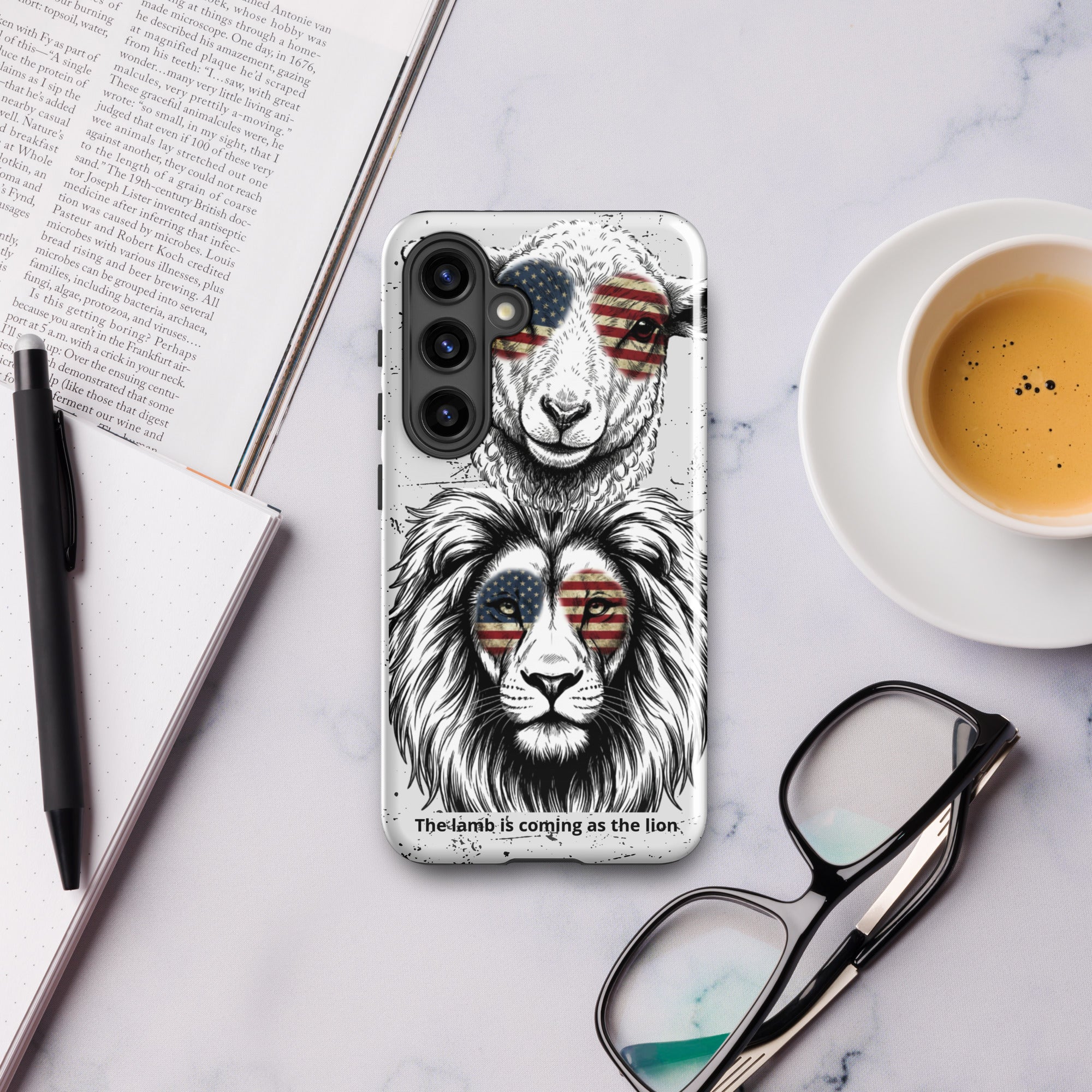 The Lamb is Coming as the Lion Samsung Case | Faith & Prophetic Design | Seedandsoulful - Seedandsoulful